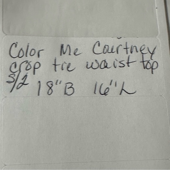 Color me Courtney cropped tie waist size 2 - Picture 8 of 8